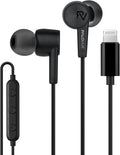 Lightning Headphones Earphones Mfi Certified Compatible with Iphone 14 13 12 11 Pro Max Iphone X XS Max XR Iphone 8 plus Iphone 7 plus with Microphone Controller Sweetflow Black